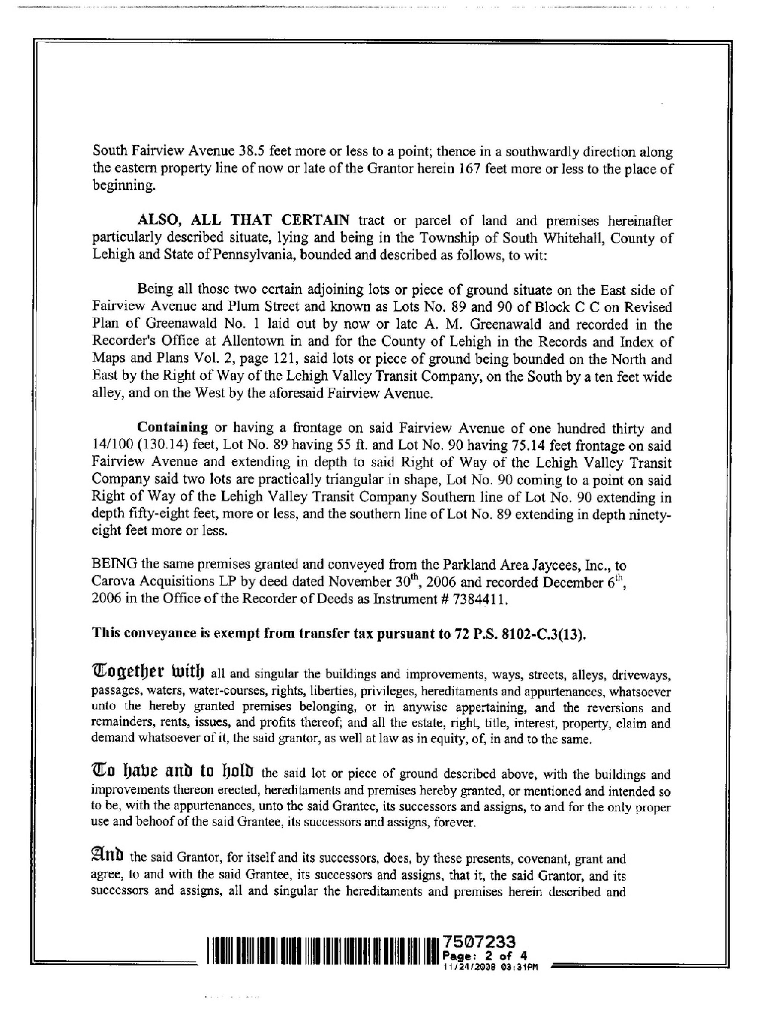Legal Description Sample Title Munke